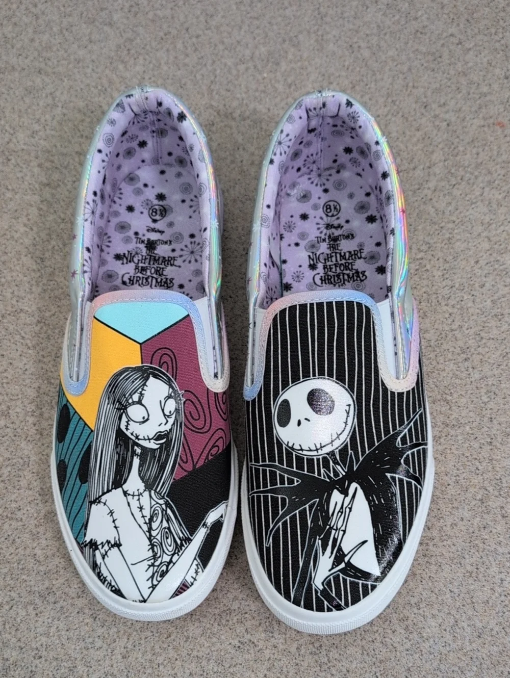 The Nightmare Before Christmas Shoes, Disney Tim Burton, Sally Jack, Size 8.5